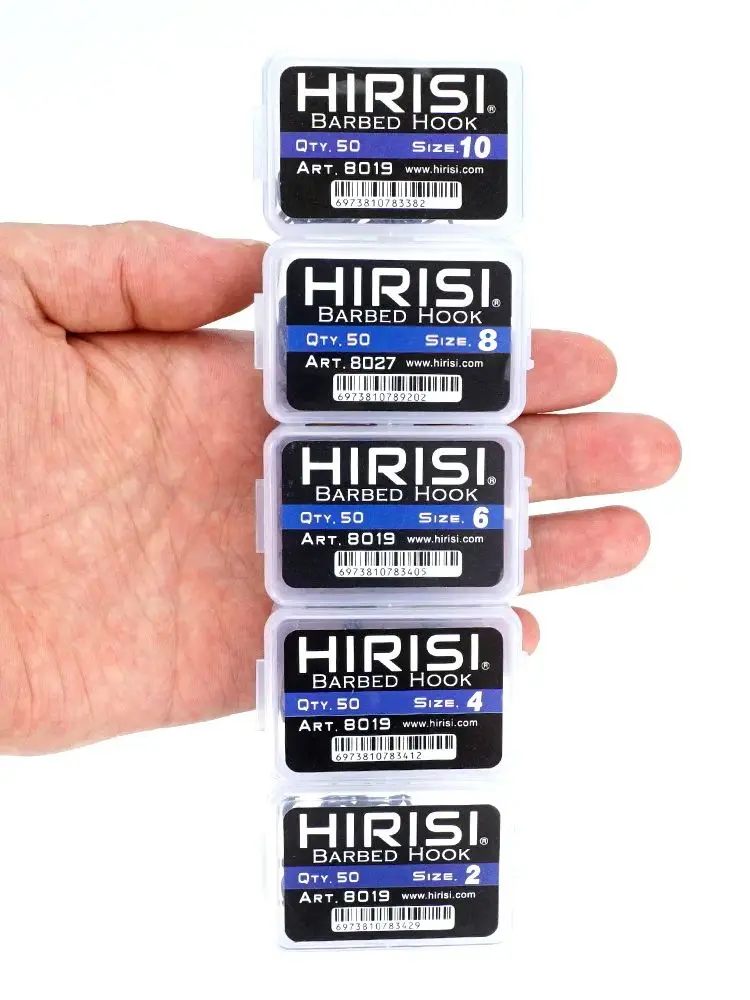 Hameçons de pêche à la carpe, hameçons à griffes pincées, revêtement en PTFE, hameçons à yeux en acier inoxydable à haute teneur en carbone, 50 pièces, 8019