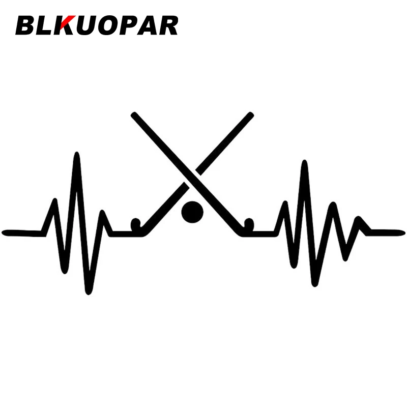 BLKUOPAR for Field Hockey Frequency Car Stickers Vinyl Sunscreen Decals Windshield Luggage Creative Decor Car Door Protector