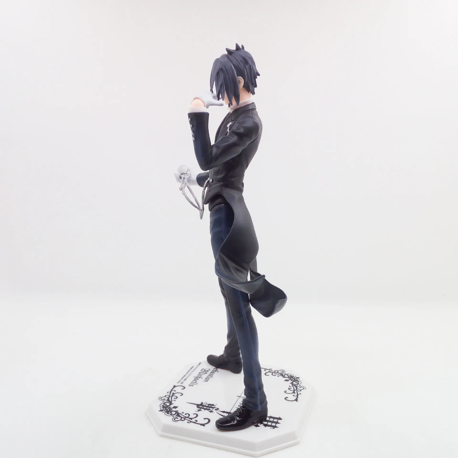 20cm anime preto mordomo kuroshitsuji sebastian michaelis figura 1/8 modelo de animação brinquedo presente coleção figura ação pvc