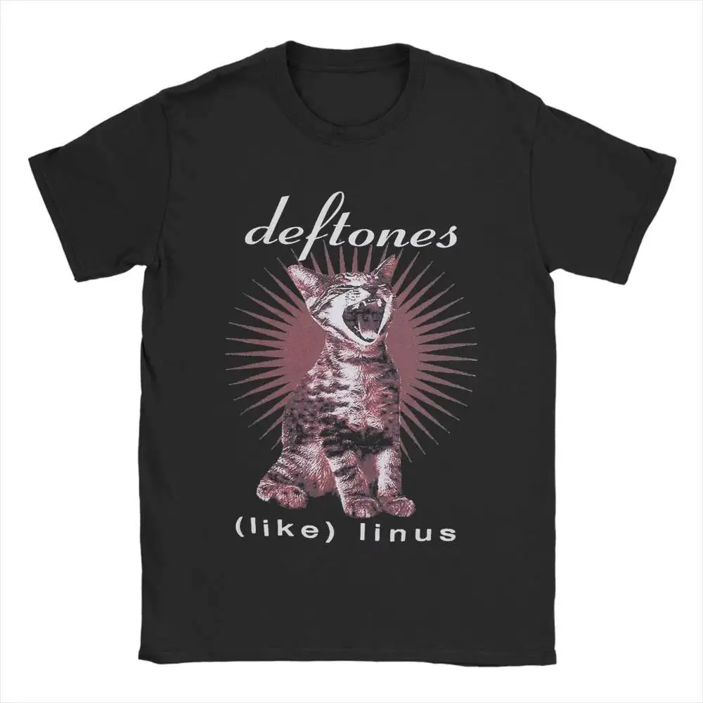 

Streetwear T-Shirt Summer Vintage Rock And Rolls Deftones Hipster Men T Shirts Pure Cotton Tshirt Retro Print Short Sleeve Tees