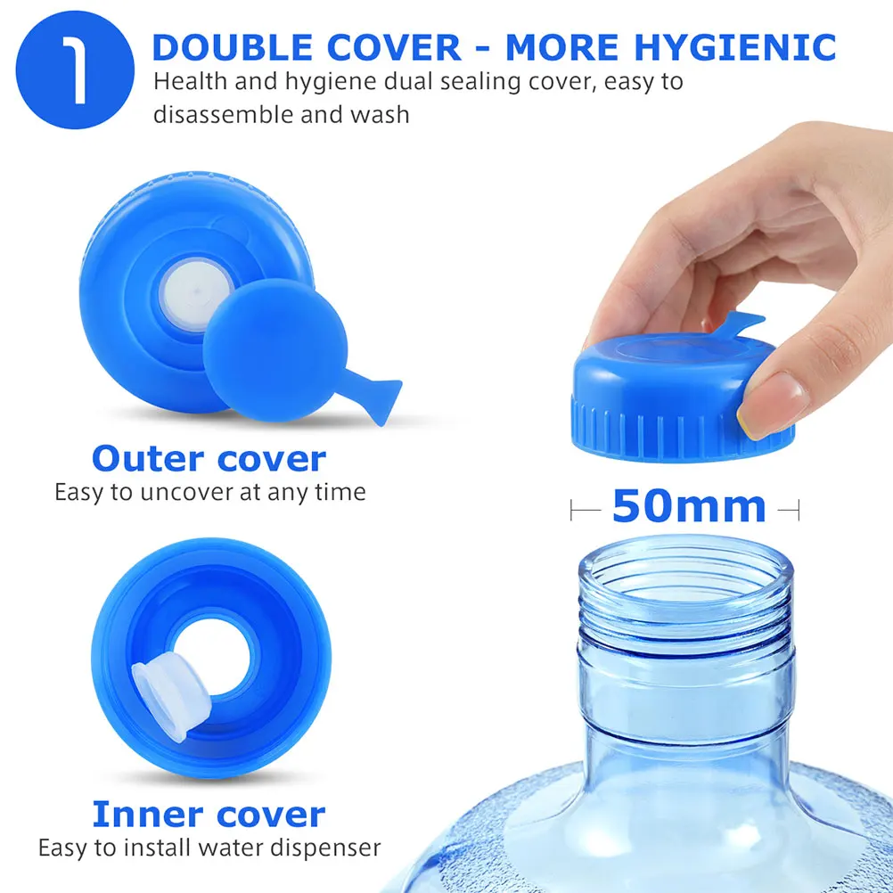 

5L Large Capacity Portable Jug For Car Driving Camping Durable Pc Material Handle Design Reusable Container For Outdoor Hiking