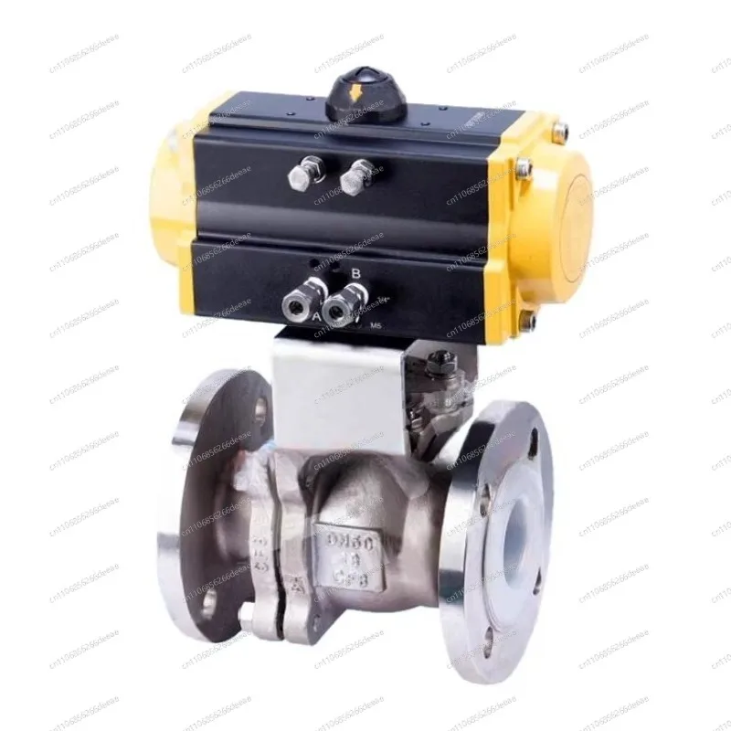 Pneumatic Fully Lined Fluorine Ball Valve JL600-Q10-C4-F46-16-C-50-D1-W2-B1-B6