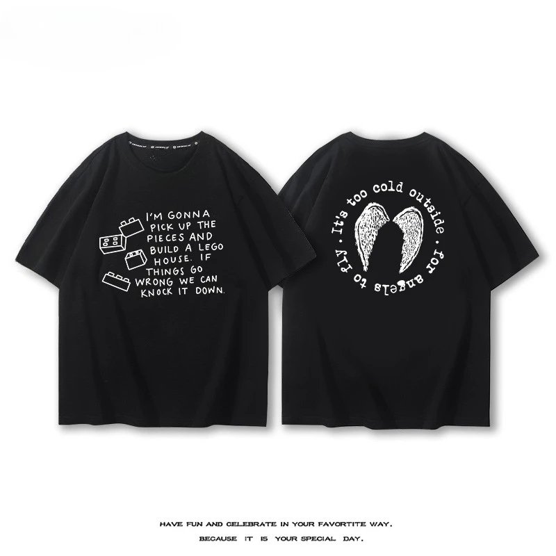 

Singer-songwriter Ed Sheeran Short-sleeved Men's and Women's Summer Album Peripheral Printing Cotton Loose T-shirt Tide