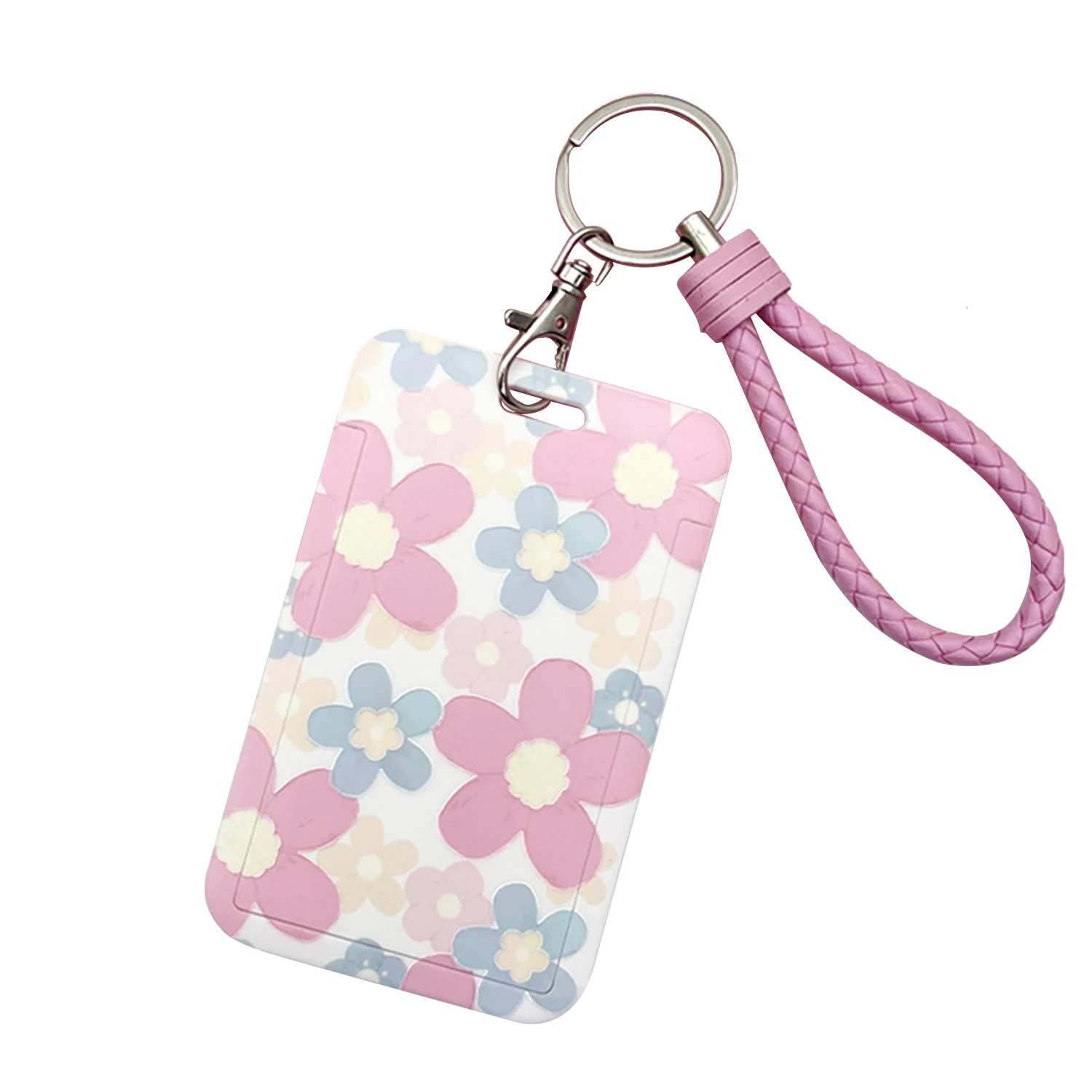 

Waterproof Flower Plastic Card Cover for Women Kids Bus Credit ID Name Business Working Bank Card Badge Holder Protective Cover