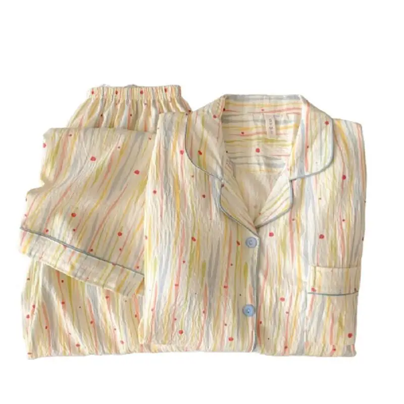 Damski komplet piżamy z długim rękawem, minimalistyczny, wiosenno-jesienny, plus size, seksowny, spodnie, zestaw spodni, spodnie damskie.