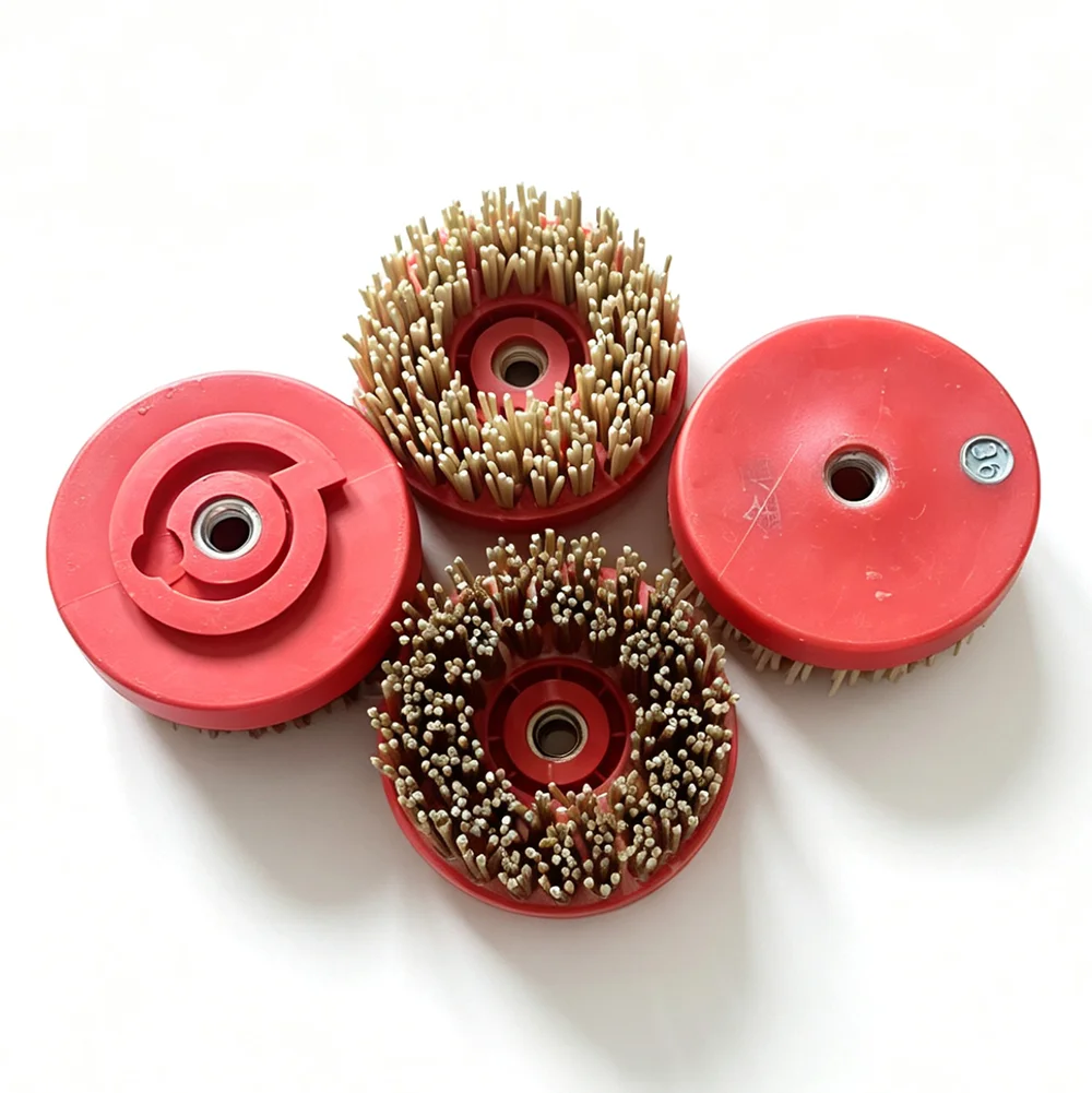 Brosse abrasive M14 de 4 " 110 mm pour pierre de quartz, brosse diamantée pour le polissage du marbre et du granit, surface de sol en béton et carrelage céramique