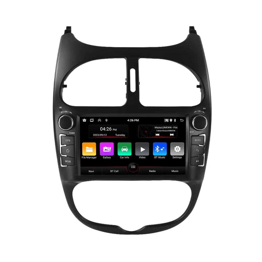 MEKEDE 7"  Din Car Radio Android for Peugeot 206 206CC 206SW 2000-2008 Carplay Auto WIFI Car Multimedia Video Player Autoradio - view 2