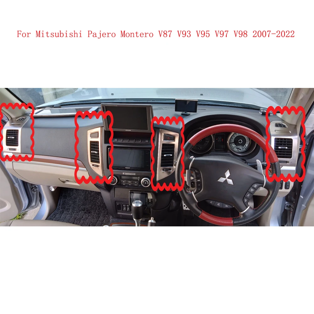 

A pair Air Vent Outlet For Mitsubishi Pajero Montero V87 V93 V95 V97 V98 2007-2022 Instrument Panel Board A/C Air Conditioner