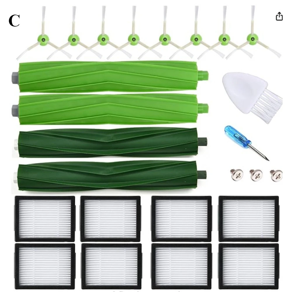 iRobot Roomba i7 E6 Parts Bundle – Brushes & Filters Kit (Fits i7+/E5)