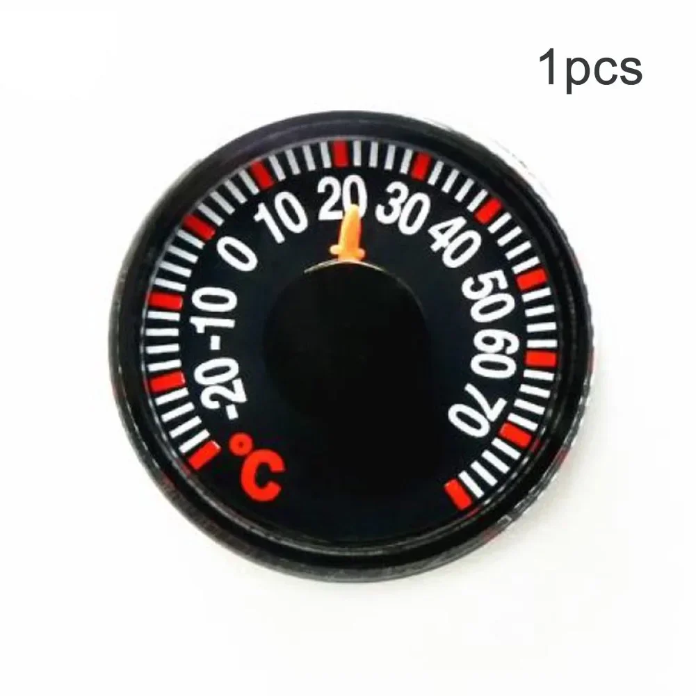 Black Round Thermometer with High Precision and Easy to Read Celsius Scale Perfect for Indoor Temperature Monitoring
