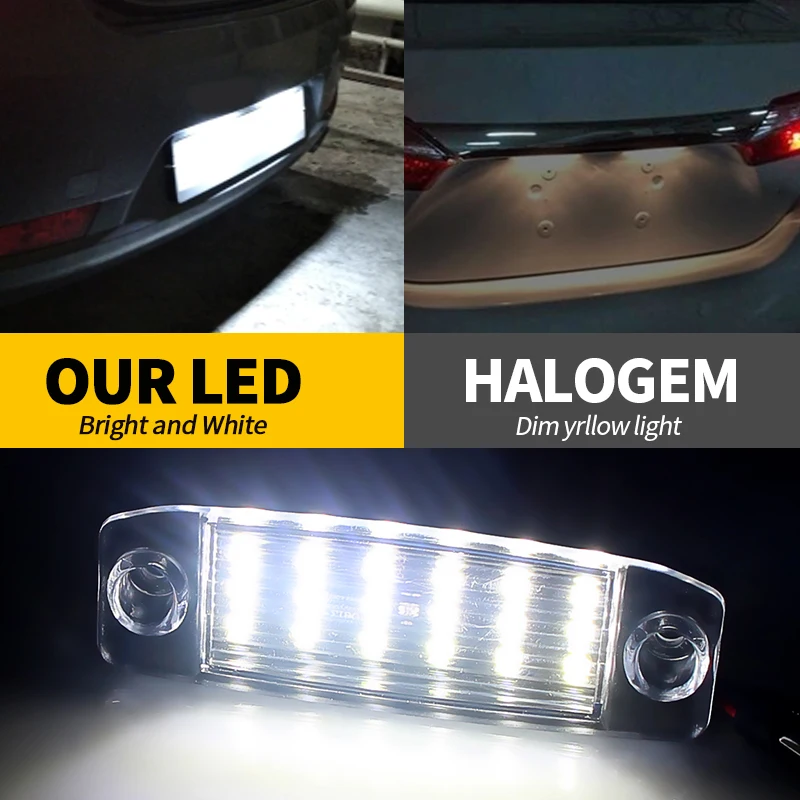 2szt LED Oświetlenie tablicy rejestracyjnej Bezbłędna lampa tablicy rejestracyjnej do Hyundai i30 CW (GD) Accent Elantra GT Hatchback OEM # 925011