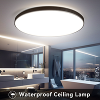 Waterproof Bathroom Lamp Ceiling Led Ceiling Lights 18W 30W 40W Round Led Ceiling Lamp For Kitchen Living Room Toilet Room 220V