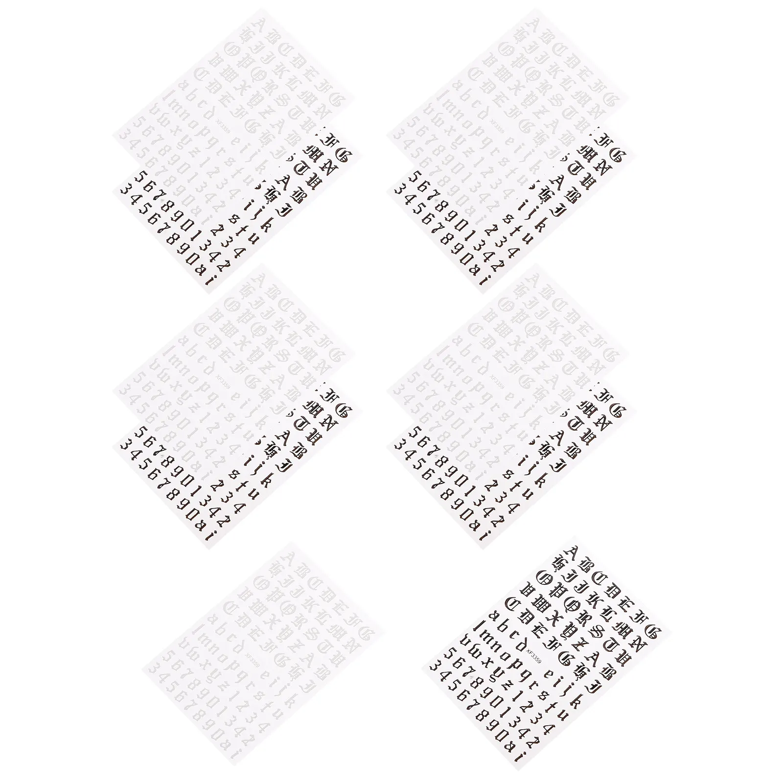 

5Sets Geometric Pattern Nail Art Stickers DIY Manicure Decals Cool Exquisite Decorations for Women Nail Art Stickers