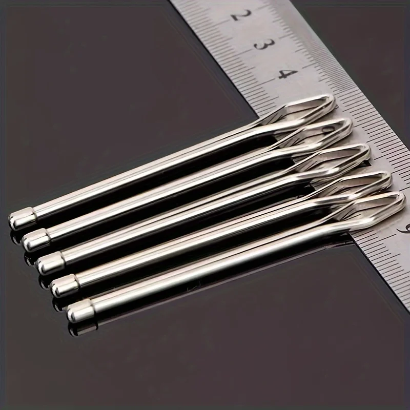 5pcs, Closed Round End elastic threader guide clip wear elastic threader wear rubber band tool