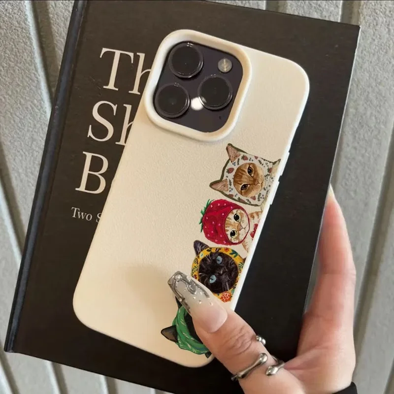 Turban-Wearing Cute Kittens Phone Case for Samsung Galaxy S26 S25 S24 S23 S22 S21 S20 Plus Ultra A73 A52 A32 A25 A15 Cover