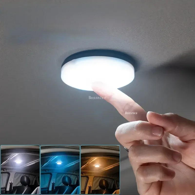 Luce tattile rotonda luce di lettura a Led per auto illuminazione interna per auto luce da soffitto per vano tetto dell\'auto del bagagliaio