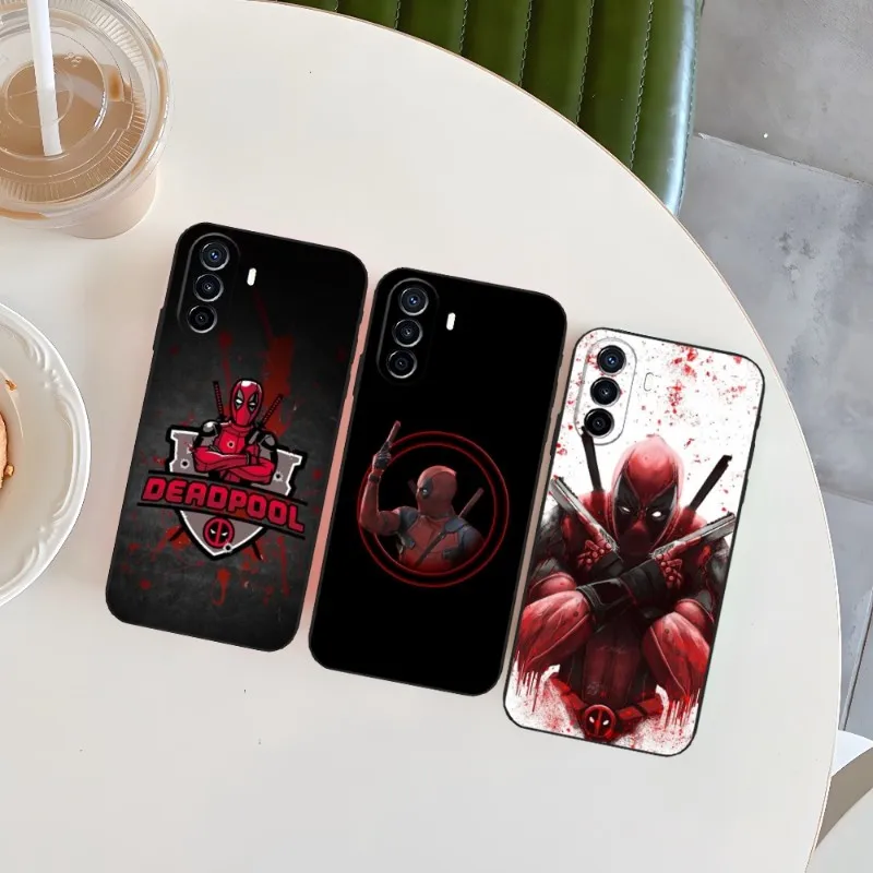 Cool Immortal Deadpool Groot Phone Case For Huawei P50 P30 P40 Mate 30 50 40 NOVA 10 9 8 Pro Plus Black Soft Cover