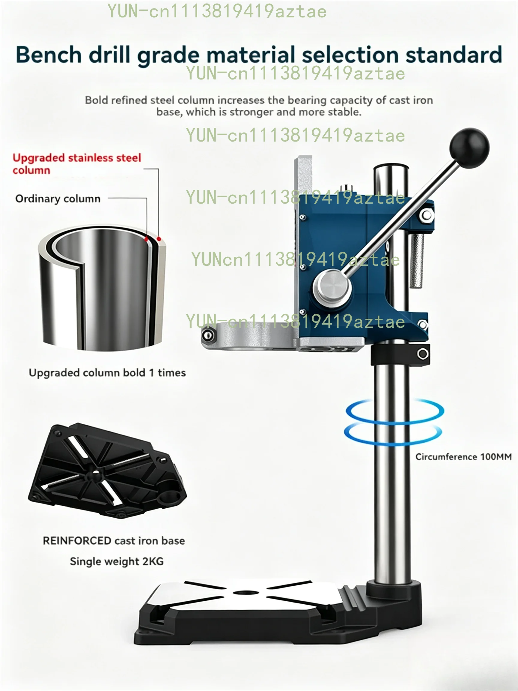 Mini Electric Drill Stand Holding Holder Bracket 90 Degree Rotating Bench Drill Stand Fixed Frame Workbench Clamp