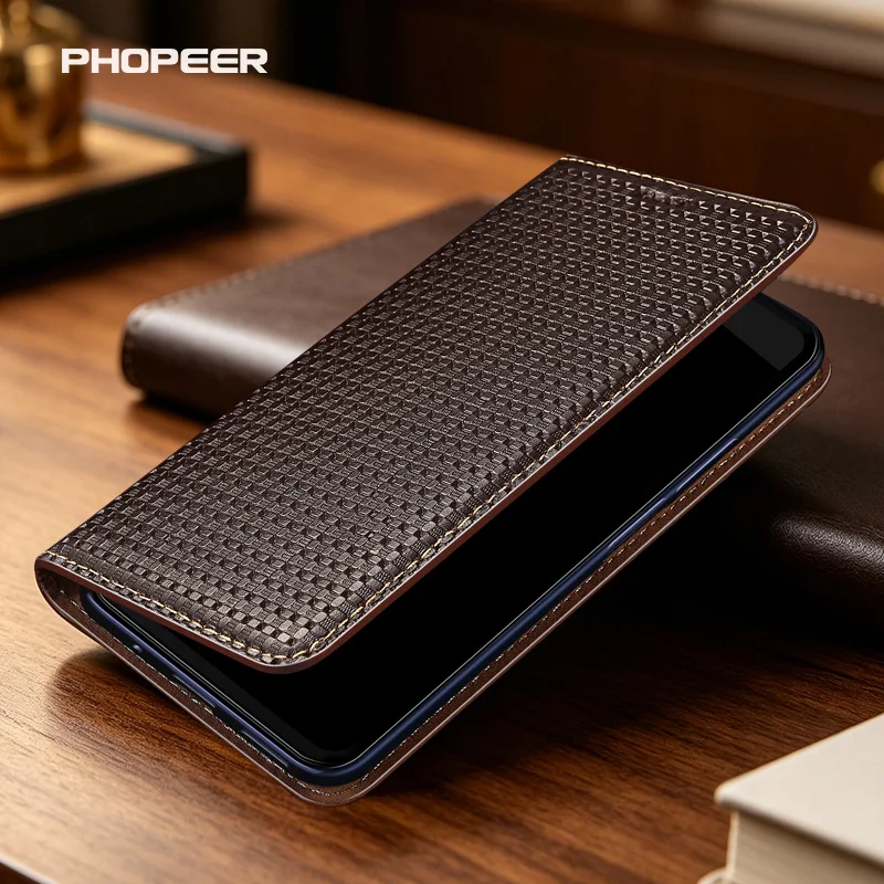 

Luxury genuine leather Grass mat texture flip case for Huawei Magic 8 7 6 5 4 3 2 Pro X9C X9B Lite Ultra Flip magnetic phone cas