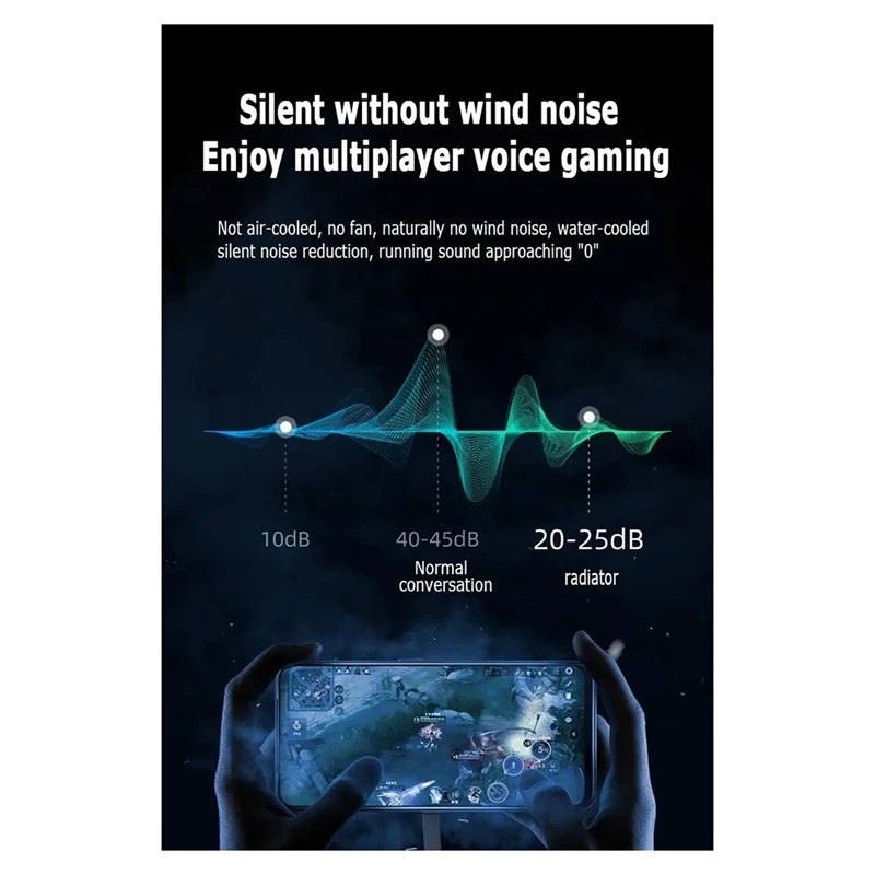 FFYY-мобильный телефон, радиатор с водяным охлаждением, бесшумная всасывающая игра, прямая трансляция, жидкостный охладитель, радиатор, контроль температуры льда