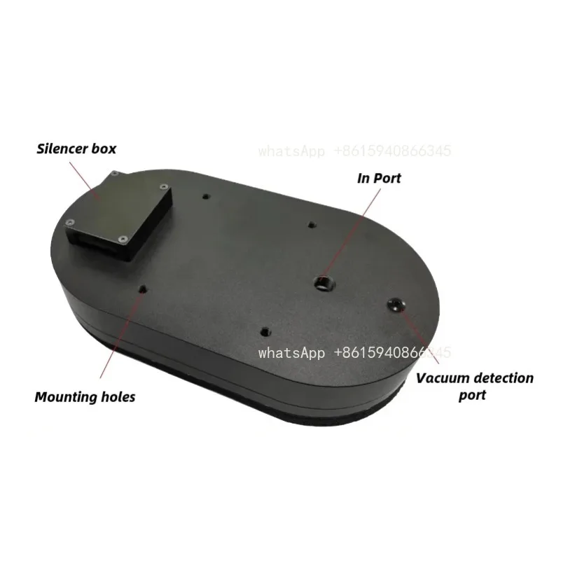 Vacuum sponge oval suction cup industrial manipulator pneumatic non-marking heavy-duty woven bag snakeskin bag holder