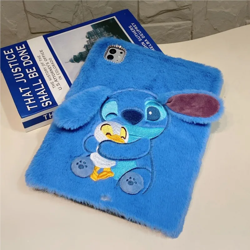

3D Cartoon Plush Stitch Hug Duck tablet Case for vivo Pad Air 2 3 5 iQOO Pad Air 2 3 5 Pro 11-13" Cute Fluffy Shockproof Cover