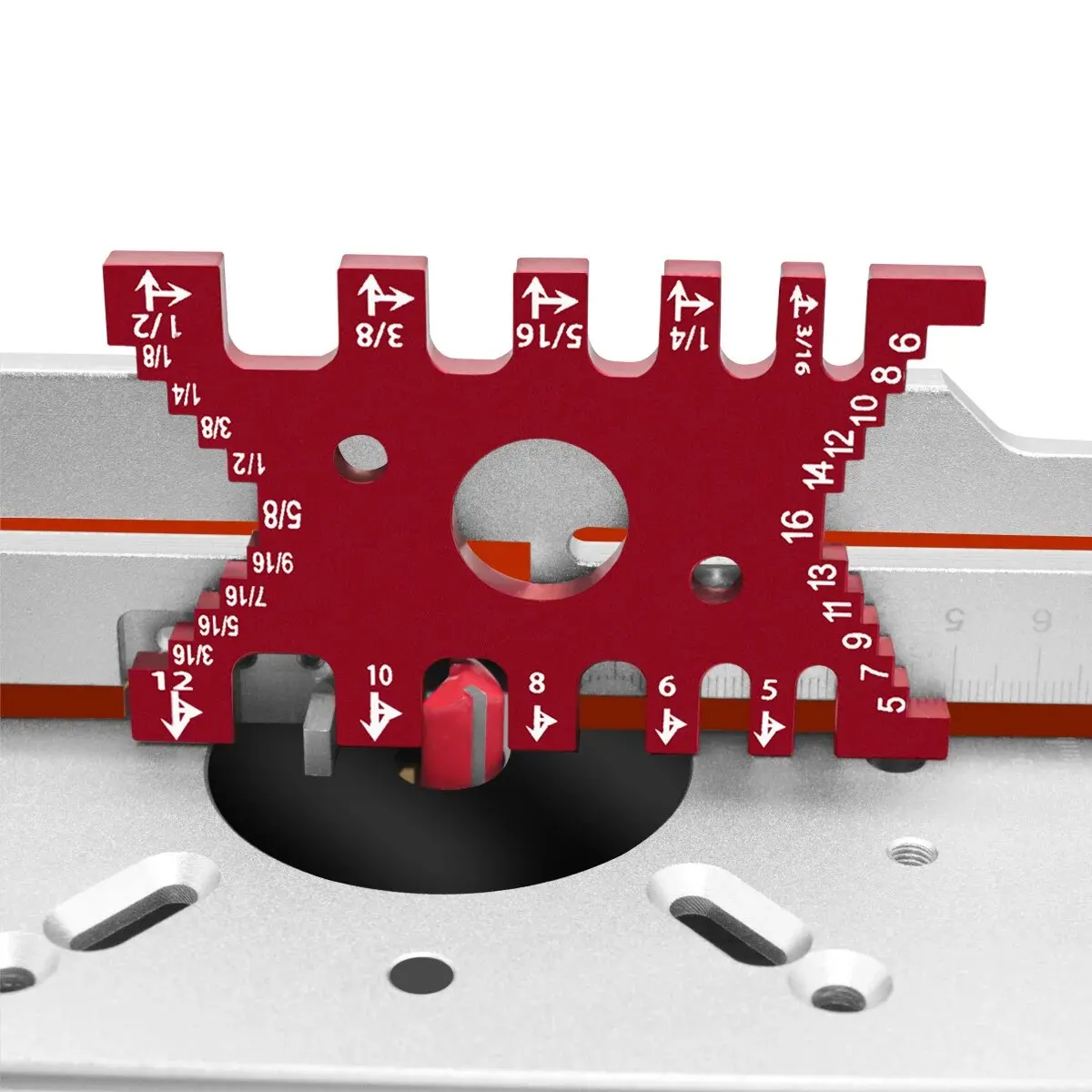 Aluminum Dovetail Jig Woodworking Tenon Caliper Height Measuring Gauge Precision Tenon Gaps Gauge Metric/Inch Tenon Caliper