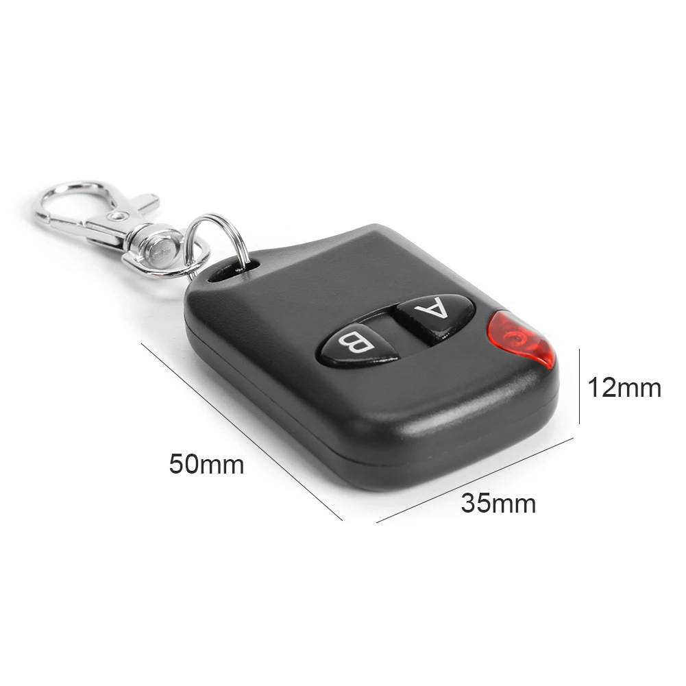 Universal Remote Control 433Mhz Gate Garage Door 2 Buttons Key A B ON OFF Fob Fast Duplicator copy RF Wireless Remote Control
