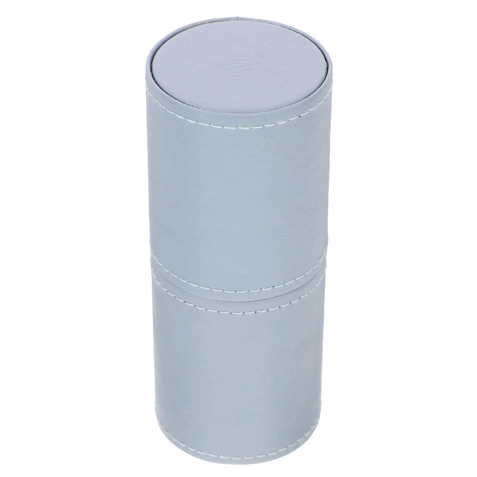 Elegant PU Makeup Brush Cup Sturdy Brush Organizer for Desktop Counter Storage Brushes Pens Combs Craft