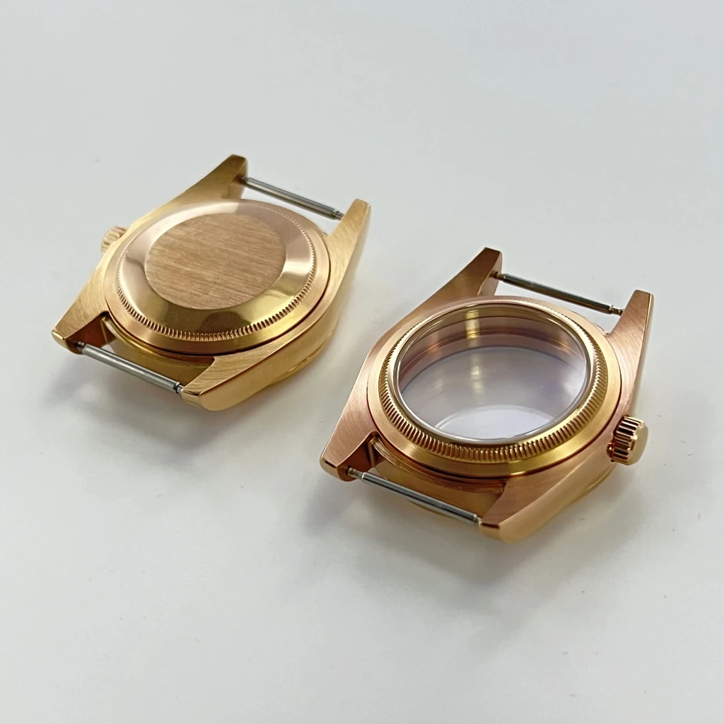 High Quality 36mm 40mm Rose Gold Case Sapphire Crysta Fit NH34 NH35 NH36 NH38 NH39 NH70 NH72 ETA2824 PT5000 Movement