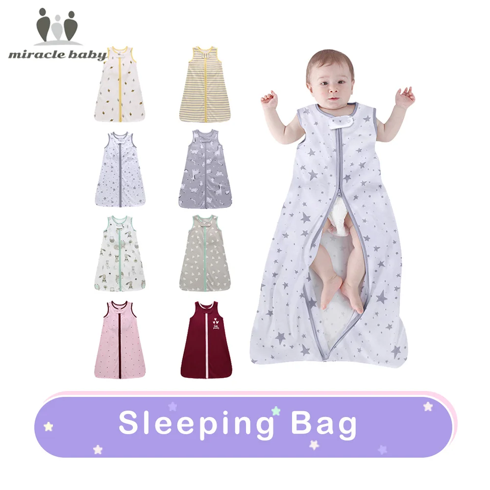 Baby Sleeping Bag Envelope Diaper Cocoon for Newborns Baby Carriage Sack Cotton Outfits Clothes Grey Star Printed Sleep Bags