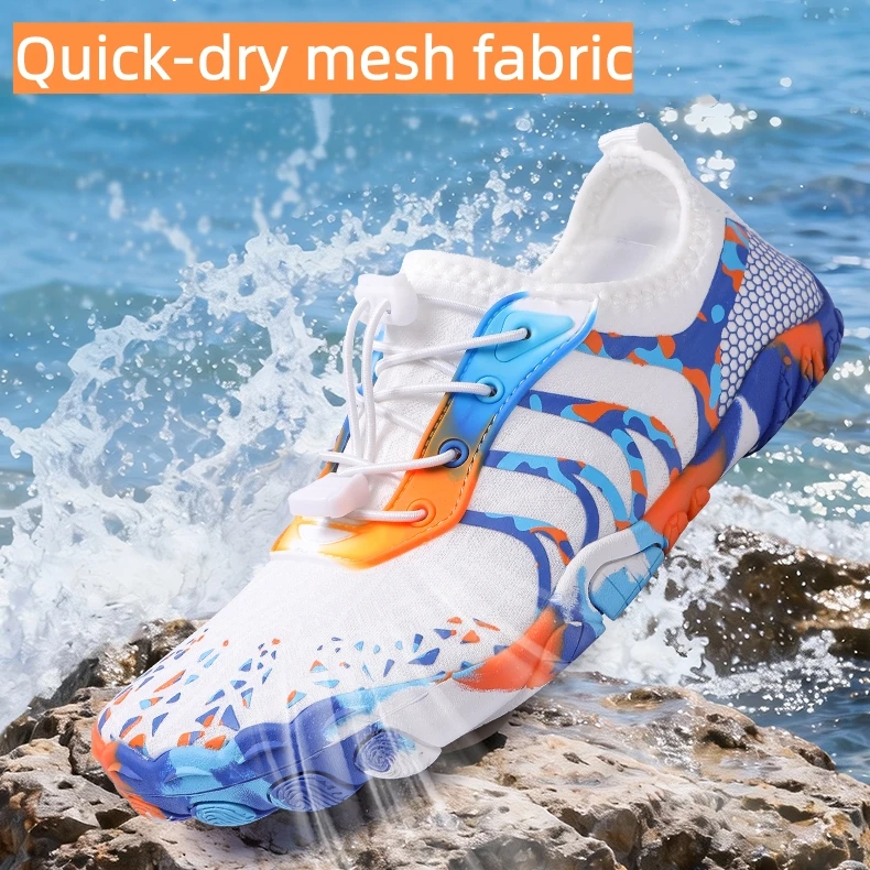 Unisex Quick-Drying Barefoot Water Shoes, Non-Slip, Breathable, Lightweight, Suitable for Swimming, Diving, Surfing, Beach, Yoga, Fitness, and River Trekking