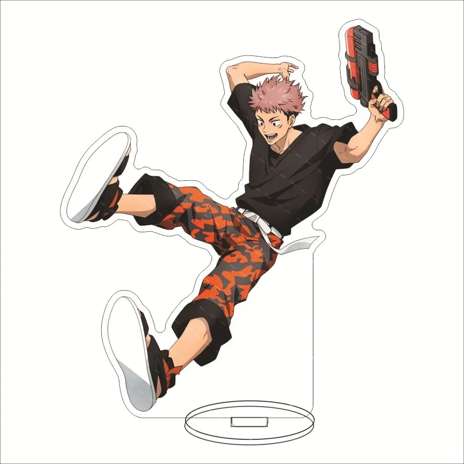 16cm New Anime Jujutsu Kaisen Figures Gojo Satoru Yuji Itadori Acrylic Stands Standing Plates Model Desk Decor Toy Gift