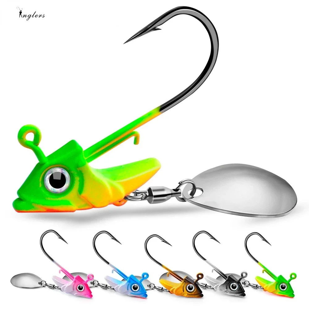 Fishing Jig Hook 7.5/10.5/15g Fish Jig Head Fishing Hook Set Offset Sinker Soft Worm Hook For Bass Carp Fishing Accessories