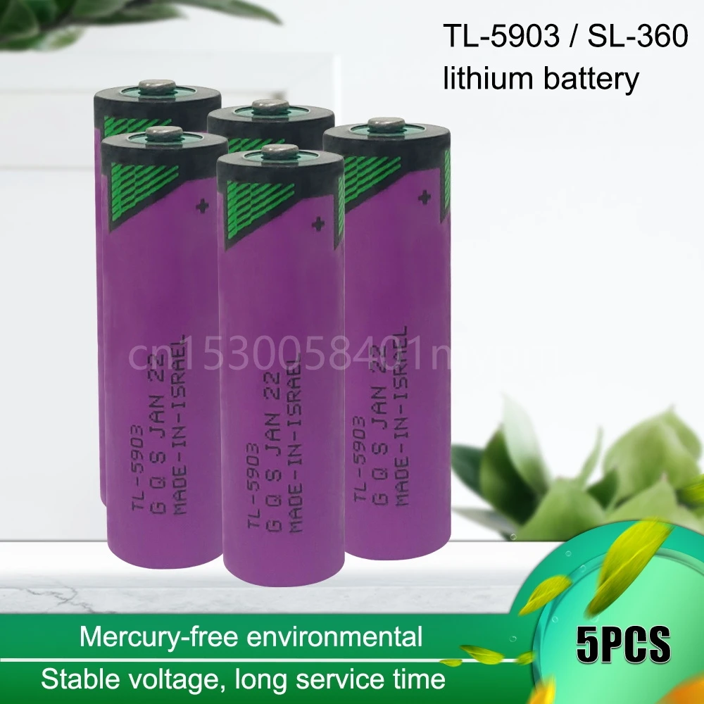 5PCS 3.6V TL-5903 TL5903 ER14500 LS14500 AA Lithium Battery for PLC CNC Machine Tools Touch Screen Water Meter Batteria