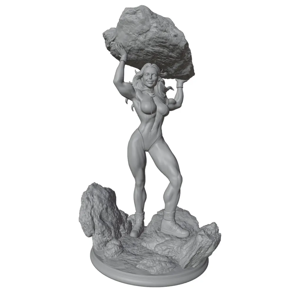 1/24--1/8 Movie Character Model Girl Resin Model Kits 3D Printed Gray Model Figurine DIY Doll Model Unassembled And Unpainted