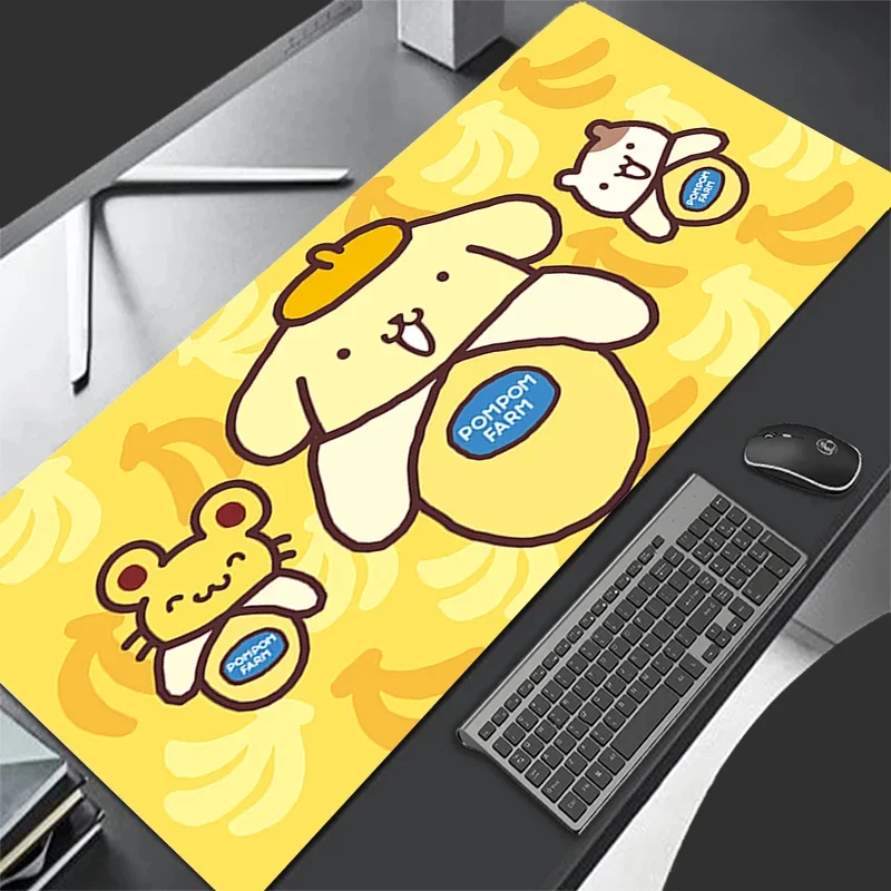 لوحة ماوس جلدية أكبر سانريو بومبوبورين حصيرة مكتبية سرعة الكمبيوتر منصات لوحة المفاتيح حصيرة مكتبية ملحقات الألعاب لوحة ماوس منزلية #6