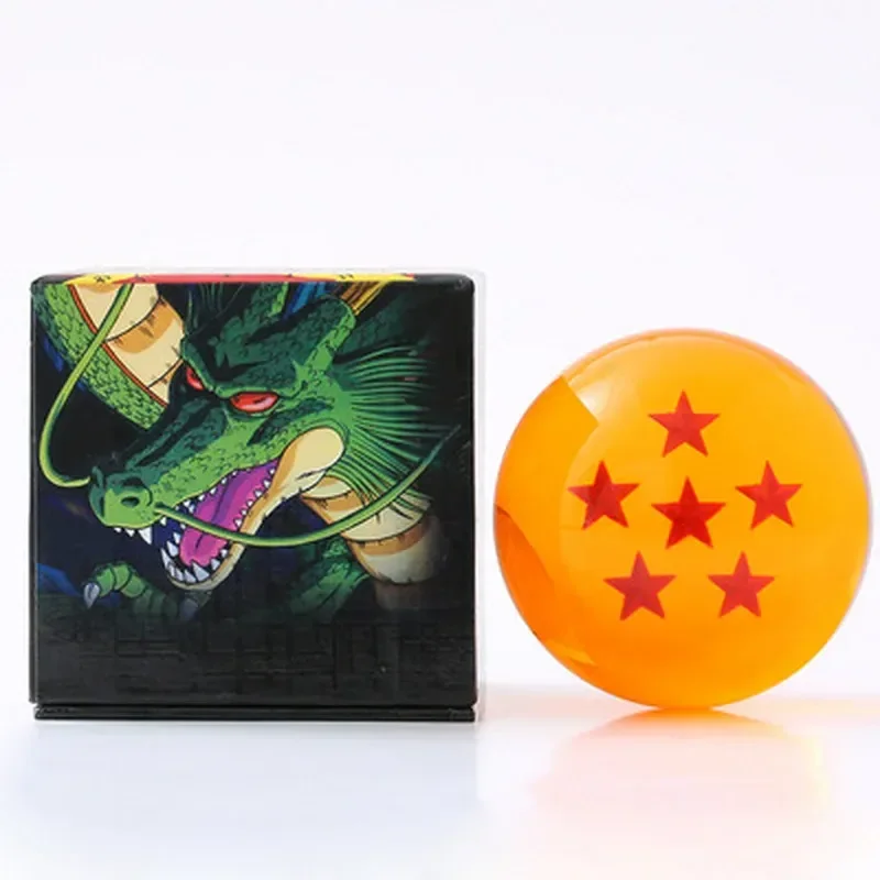 7.6cm Anime Figure Dragon Ball Z Crystal clear and translucent Ball toy 1 2 3 4 5 6 7 Stars Collection Desk Decoration Toys