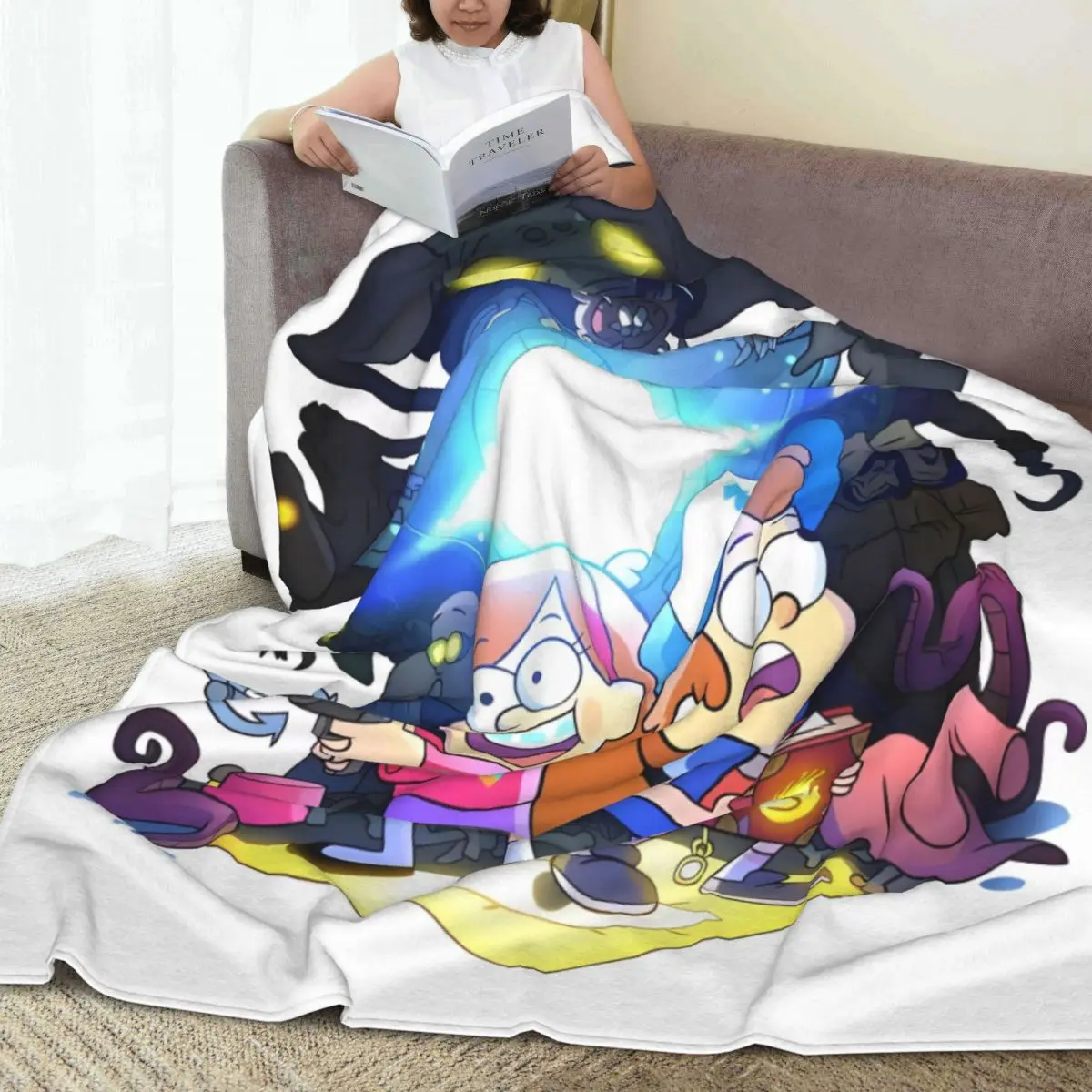 Gravity Falls Mabe Pinesl Flannel Blanket Warm Soft Bedding Throws for Bedroom Decorative Graphic Bedspread Sofa Bed Cover