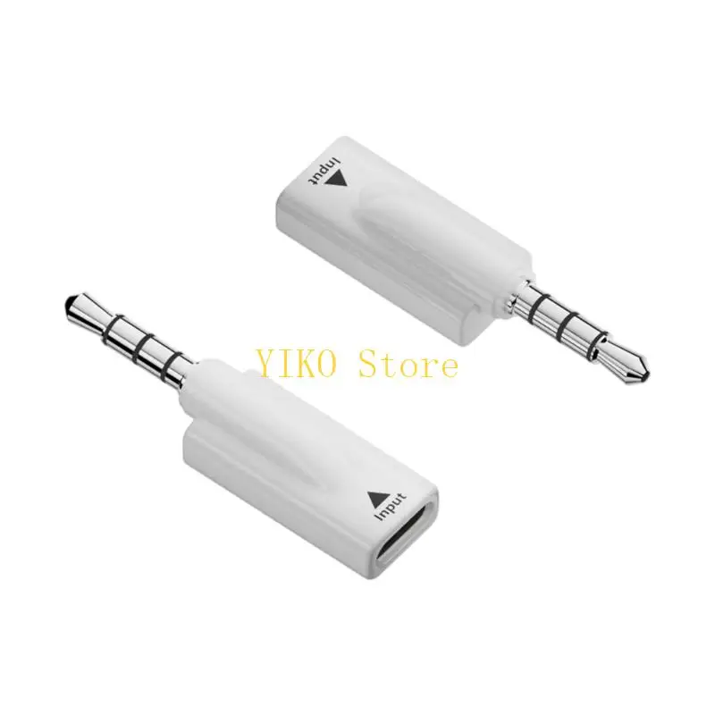 K32C 2 Units Type C To 3.5mm Headphone Converter Adapter Dongle Plug And Play Function Travel Build For Daily Use