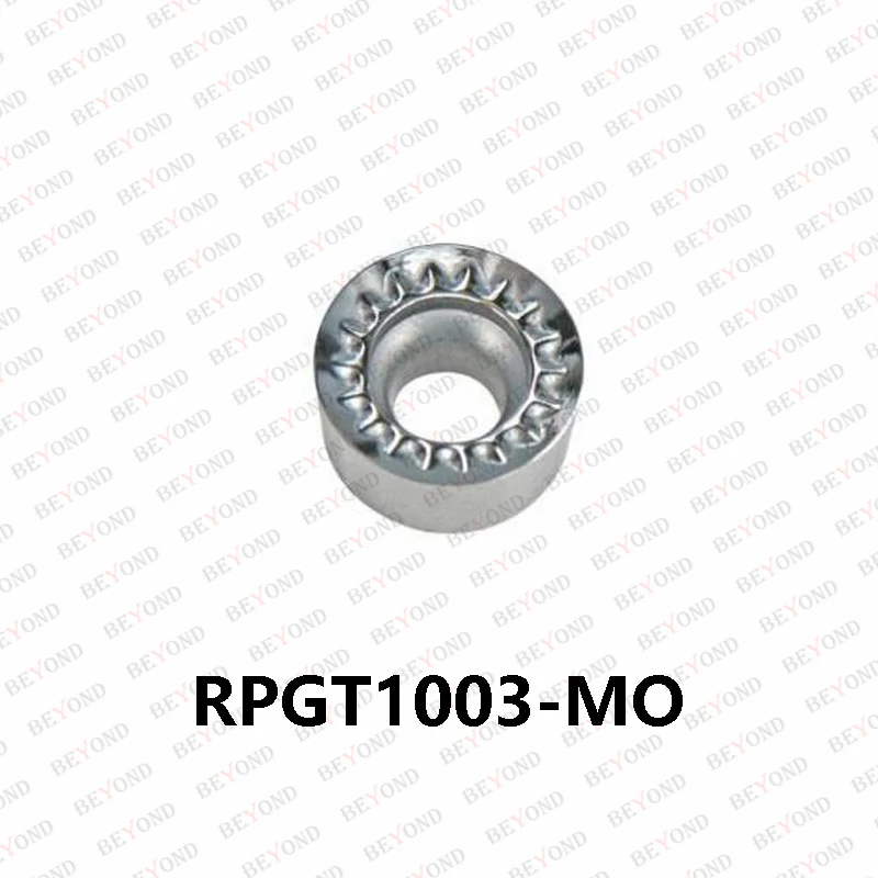 BEYOND RCGT RPGT 1003 10T3 1204 MO AK H01 Alat Pemotong Bubut Sisipan Karbida Penggilingan untuk Pengolahan Tembaga Aluminium