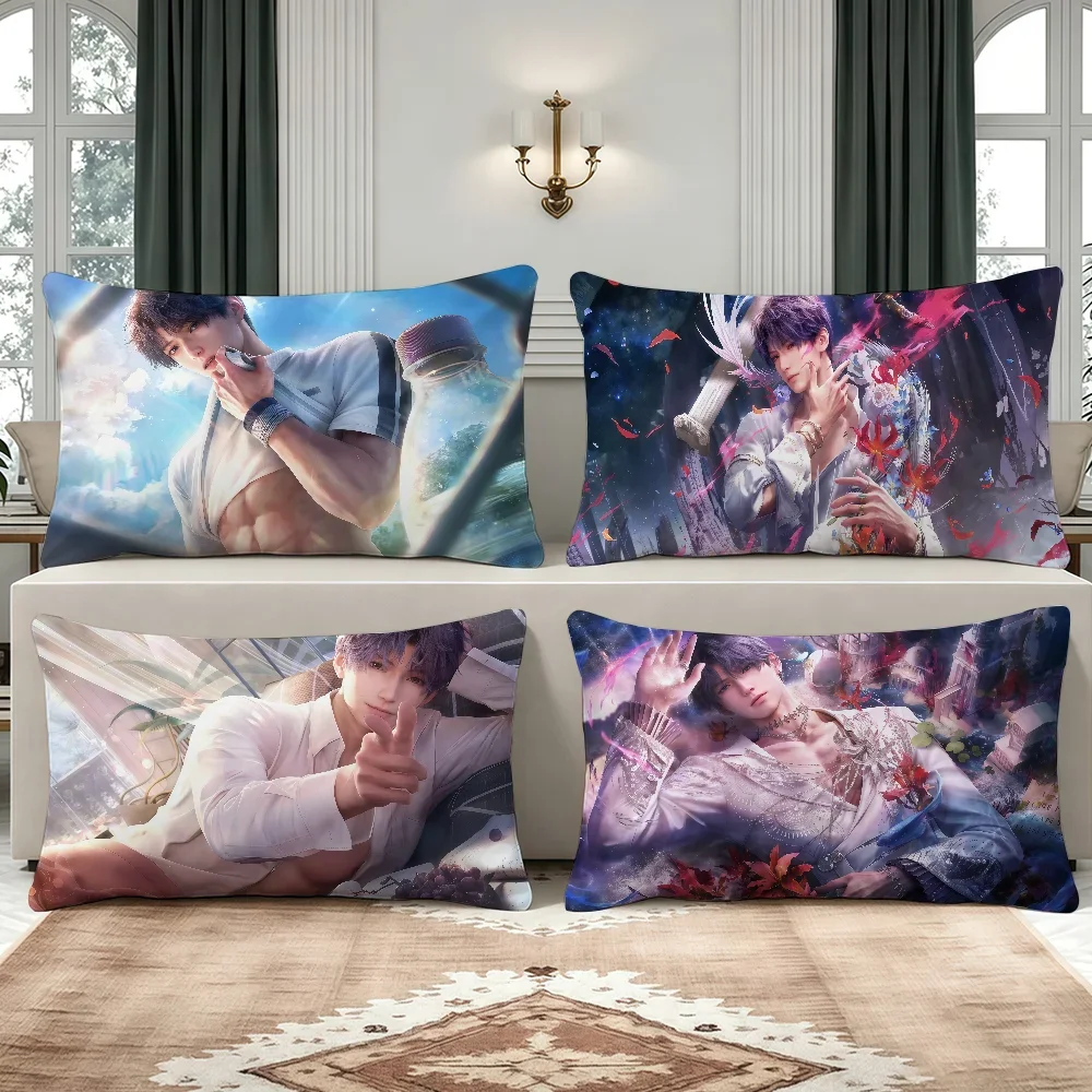 Rafayel Love and Deepspace Game cushion cover Breathable Washable Decor Shell Concealed Zipper Sofa Office Lumbar Decoration