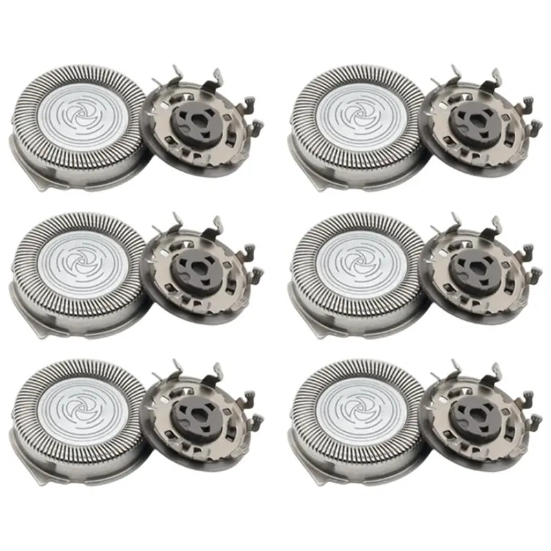 AA20-SH30 Replacement Heads(6-Pack) For Norelco Shaver Series 1000, 2000, 3000
