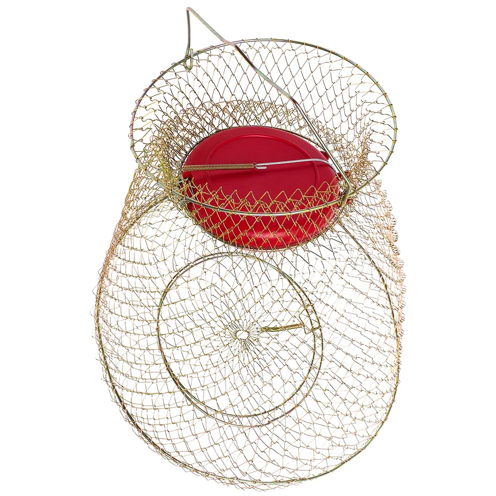 Metal Fishing Basket Fish Protective Basket Protective Cage Mesh Design Wild Fishing Supplies Fish Baskets