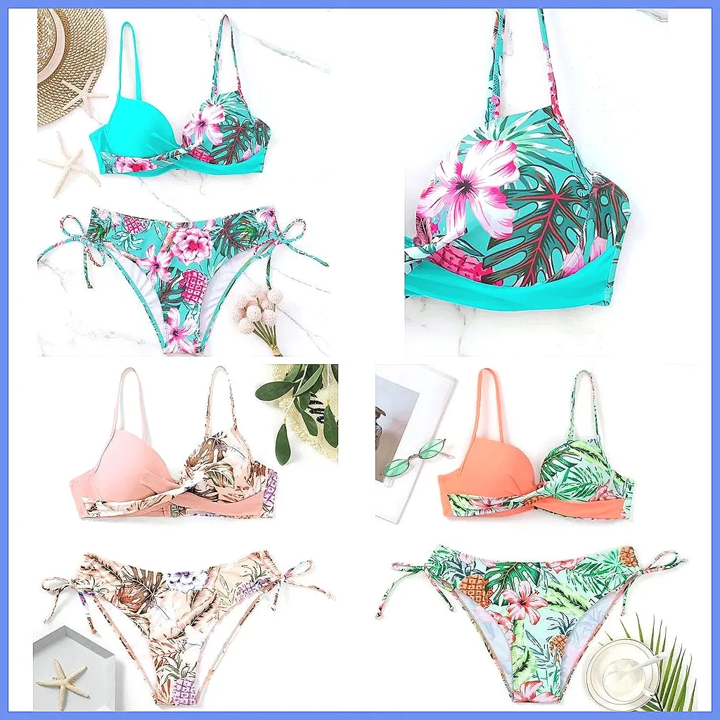 

Sexy Push Up Bikini Set 2026 - Women's High Waist Swimsuit for Beach Pool Bathing