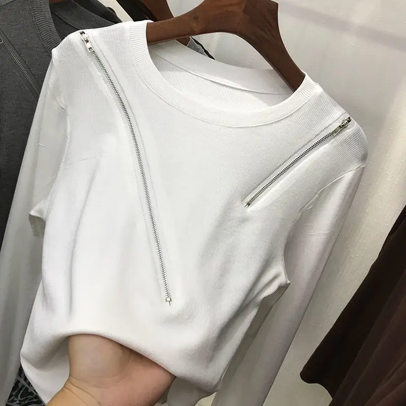 Maglione ort lavorato a maglia da donna Jaet doppia cerniera accogliente pullover caldo autunno Faion Design Thi Yarn Cardigan aperto sul davanti Sle