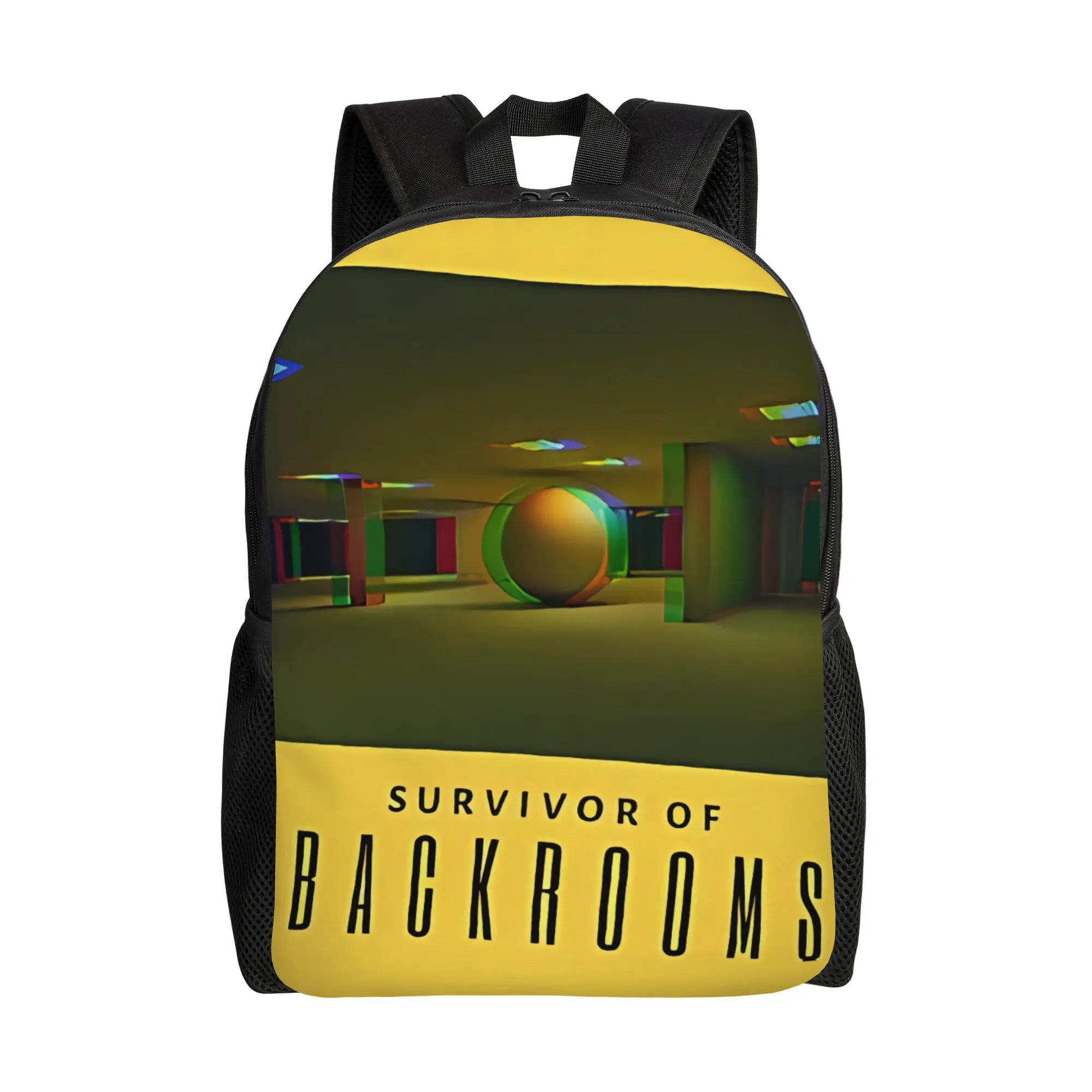 

Backrooms Survivor entity Backrooms Schoolbag Dark Fantasy Fashionable mochila Large Capacity Laptop Bag Back To School Season