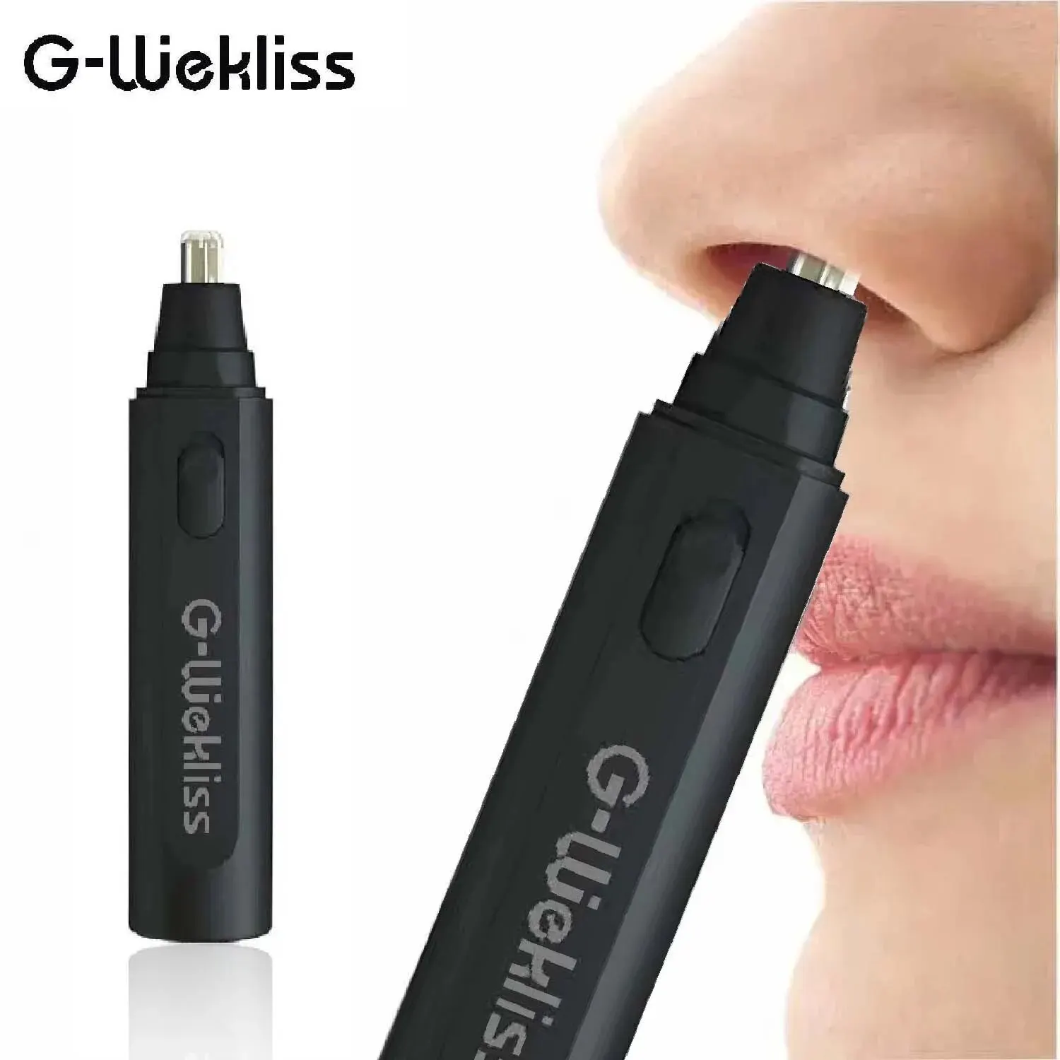 G-Wekliss Tourists Edge-Tondeuse électrique en acier inoxydable pour homme, facile à nettoyer, noire, à piles, tondeuse antarctique