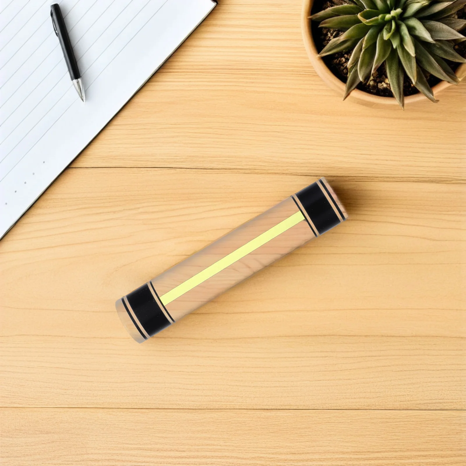 

High Precision Acrylic Magnifying Ruler 15Cm 10X Zoom Lens for Reading Books Small Text Support Visual Aid Device