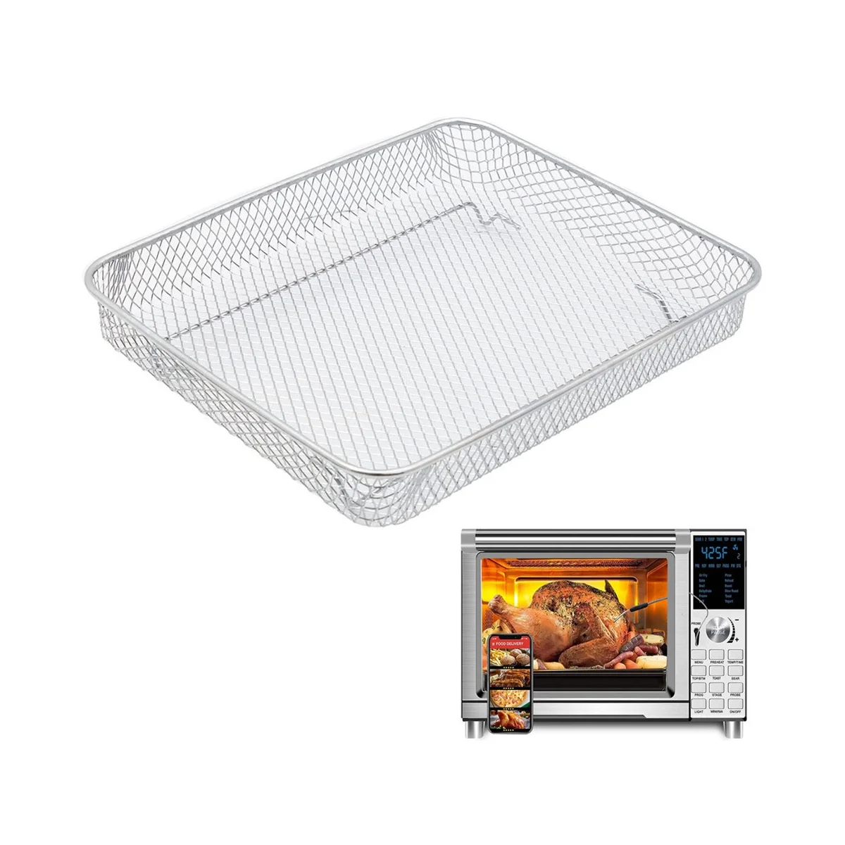 سلة A09G لفرن الحمل الحراري XL سعة 30 لترًا، ملحقات بديلة للخبز المنزلية